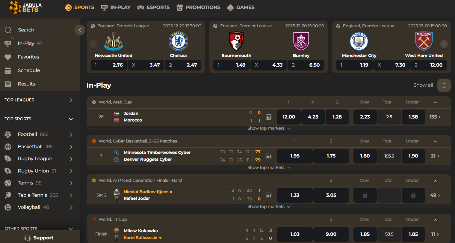 JabulaBets Sportsbook